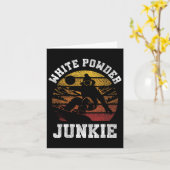 Snowboard Snowboard Vintag Retro White Powder Karte (Gelbe Blume)