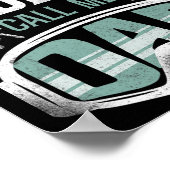 Snowboard Snowboard Vintager Vater Poster (Ecke)