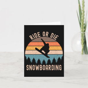 Snowboard-Snowboarde für Mens Ride oder Die Karte