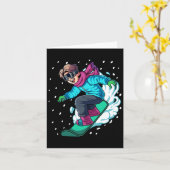 Snowboard Snowboarden 5 Karte (Gelbe Blume)