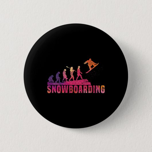 Snowboard Snowboarden Evolution Freestyle Snowboar Button (Vorderseite)