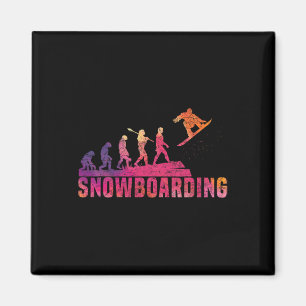 Snowboard Snowboarden Evolution Freestyle Snowboar Magnet