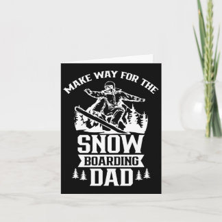 Snowboard Snowboarden für den Snowboarder Vater Karte