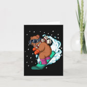 Snowboard Snowboarden Karte (Vorderseite)