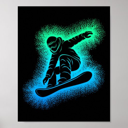 Snowboard Snowboarden Kinder Jungen Männer Poster (Vorne)