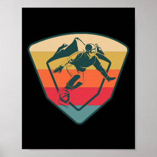 Snowboard Snowboarden Schnee Winter Skifahren Poster