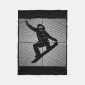 Snowboard Snowboarden Skilift Snowboarder Fleecedecke (Vorderseite)