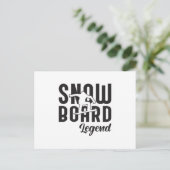 Snowboard Snowboarden Snowboarder Funny Gift Idee Postkarte (Stehend Vorderseite)