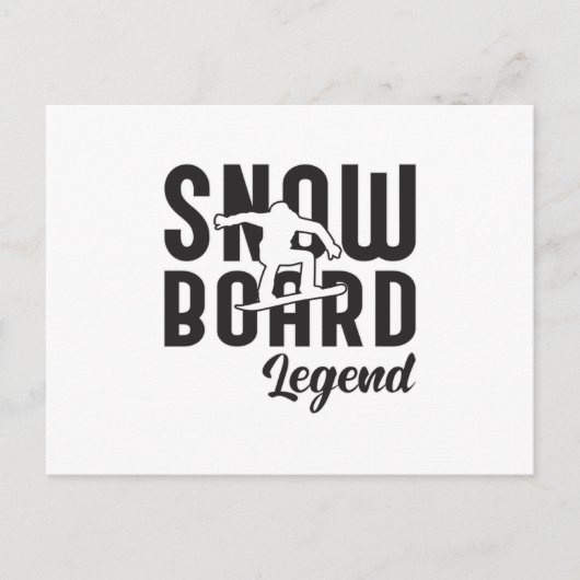 Snowboard Snowboarden Snowboarder Funny Gift Idee Postkarte (Vorderseite)
