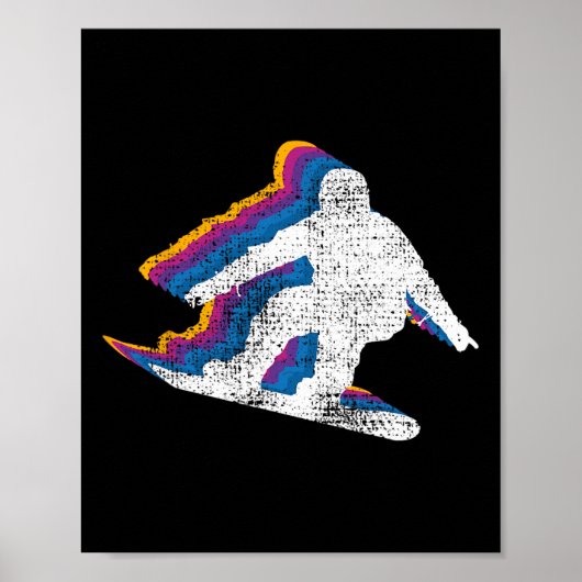 Snowboard Snowboarden Snowboarder Poster (Vorne)