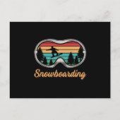 Snowboard Snowboarden Snowboarder Ski Funny Postkarte (Vorderseite)