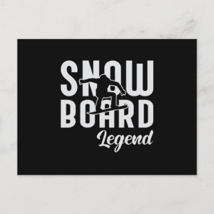 Snowboard Snowboarden Snowboarder Snow Funny Gesch Postkarte