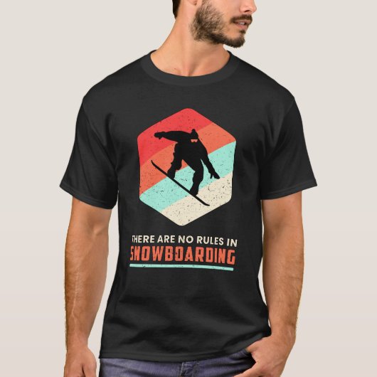 Snowboard Snowboarder Retro-Geschenk T-Shirt (Vorderseite)