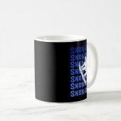 Snowboard Snowboarder Shredder Kinder Wintersport Kaffeetasse (VorderseiteRechts)
