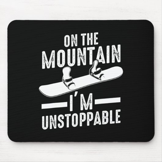 Snowboard Snowboarder Snowboarden 5 Mousepad (Vorne)