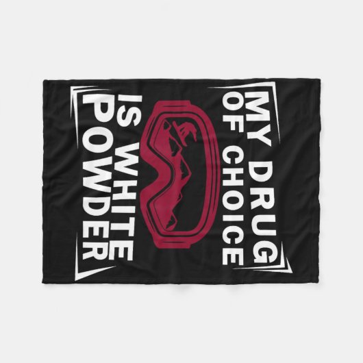 Snowboard Snowboarder Snowboarden mein Drug der Wa Fleecedecke (Vorderseite (Horizontal))