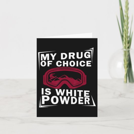 Snowboard Snowboarder Snowboarden mein Drug der Wa Karte (Vorderseite)
