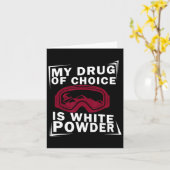 Snowboard Snowboarder Snowboarden mein Drug der Wa Karte (Gelbe Blume)