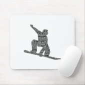 Snowboard Snowboarder Snowboarden Mousepad (Mit Mouse)