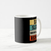 Snowboard Snowboarder Snowboarden Retro-Geschenk Kaffeetasse (VorderseiteRechts)