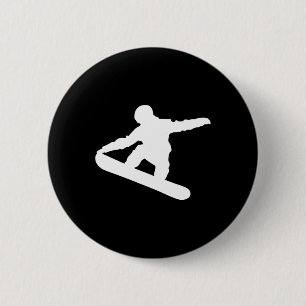 Snowboard Snowboarder Snowboarden Snow Fun Sport Button
