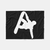 Snowboard Snowboarder Snowboarden Snow Fun Sport Fleecedecke (Vorderseite (Horizontal))