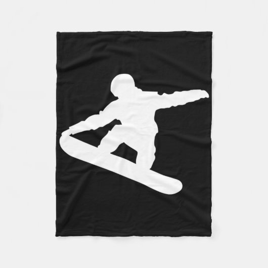 Snowboard Snowboarder Snowboarden Snow Fun Sport Fleecedecke (Vorderseite)