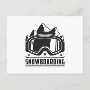 Snowboard Snowboarder Snowboarden Snow Geschenk Id Postkarte