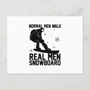 Snowboard Snowboarder Snowboarding Ski Gift Idea Postkarte