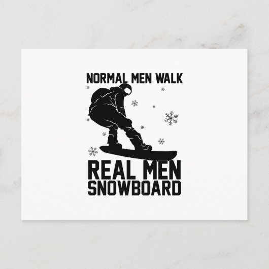 Snowboard Snowboarder Snowboarding Ski Gift Idea Postkarte (Vorderseite)