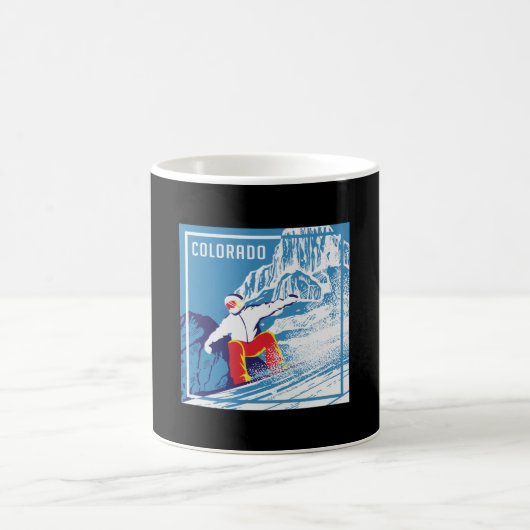 Snowboard Snowboarder Wintergeschenk Kaffeetasse (Mittel)