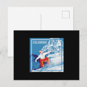 Snowboard Snowboarder Wintergeschenk Postkarte (Vorne/Hinten)