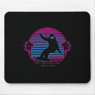 Snowboard Snowboarding Wintersport Retro Vintage Mousepad