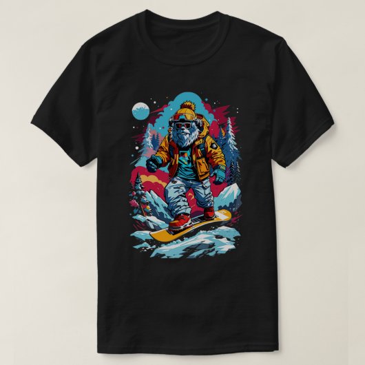 Snowboard spielen T-Shirt (Design vorne)