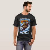 Snowboard Squatch – Funny Bigfoot Snowboarding  T-Shirt (Vorne ganz)