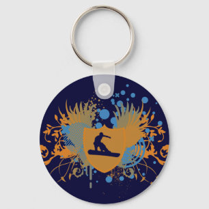 Snowboard. Stereoanlage. v.3 Schlüsselanhänger