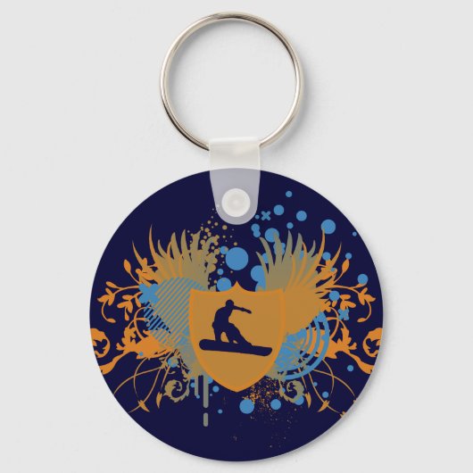 Snowboard. Stereoanlage. v.3 Schlüsselanhänger (Vorderseite)