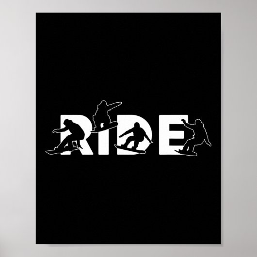 Snowboard Stuff Snowboarden Männer Frauen Kinder Poster (Vorne)