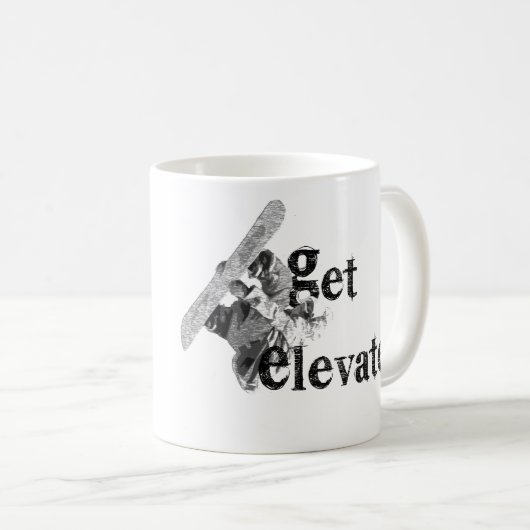 Snowboard-Tasse Kaffeetasse (VorderseiteRechts)