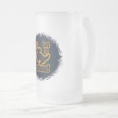 Snowboard-Tasse - wählen Sie Stil & Farbe Mattglas Bierglas (VorderseiteRechts)