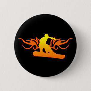 Snowboard. Tribalz. Button