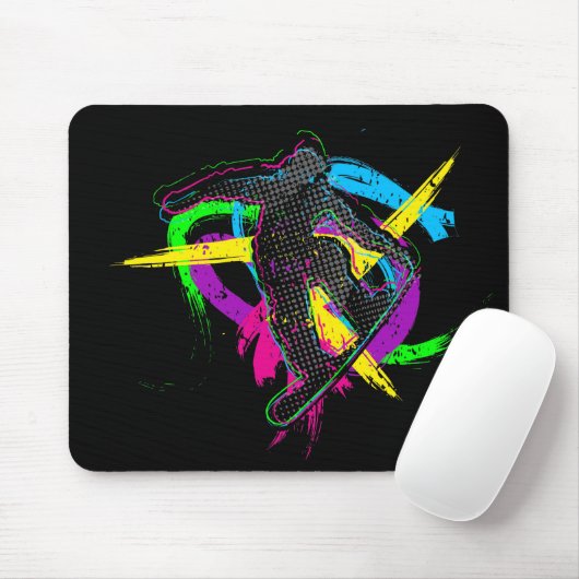 Snowboard-Trick Mousepad (Mit Mouse)