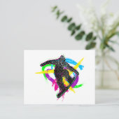 Snowboard-Trick Postkarte (Stehend Vorderseite)