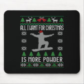 Snowboard Ugge Weihnachten Snowboarden Geschenk Sn Mousepad (Vorne)
