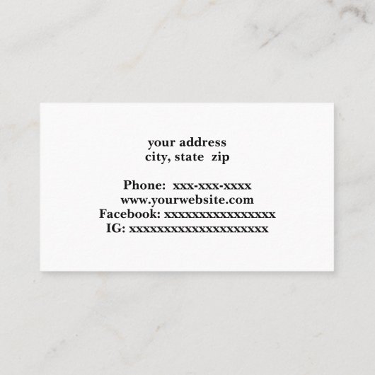 Snowboard und Helm Visitenkarte (Rückseite)