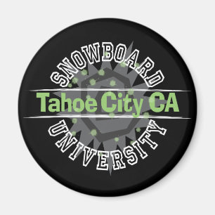 Snowboard-Universität - Tahoe Stadt CA Magnet