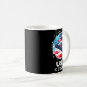 Snowboard US Team USA Flag 2026 Frauen Snowboardin Kaffeetasse (VorderseiteRechts)