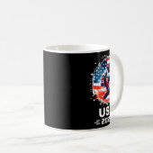 Snowboard Usa Go Usa Team Usa Flag 2026 Snowboardi Kaffeetasse (VorderseiteRechts)