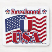 Snowboard USA Mousepad (Vorne)