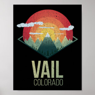 Snowboard Vail Colorado Ski Winter Mountain Gesche Poster